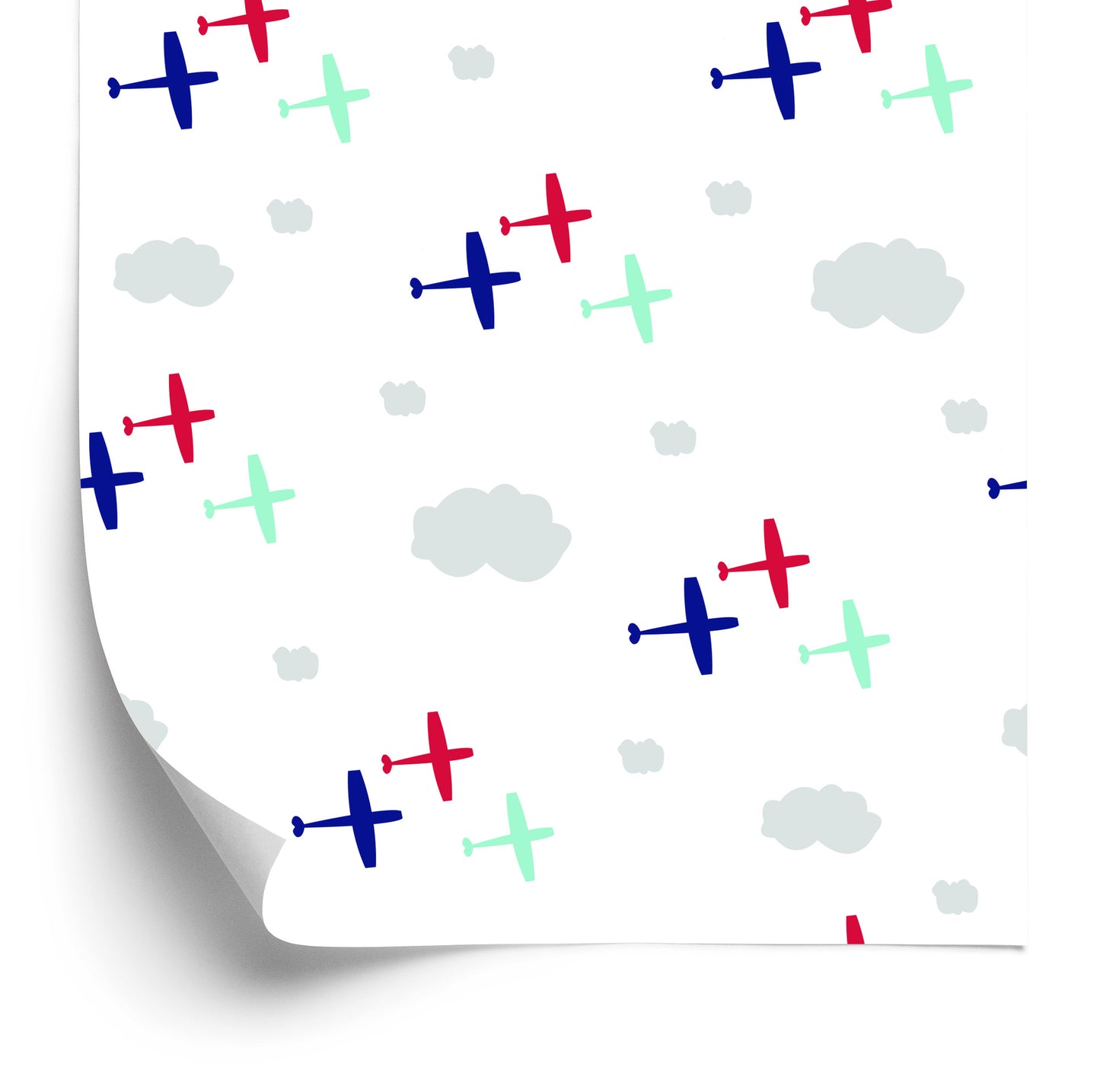 Wallpaper Colorful Airplanes And Clouds