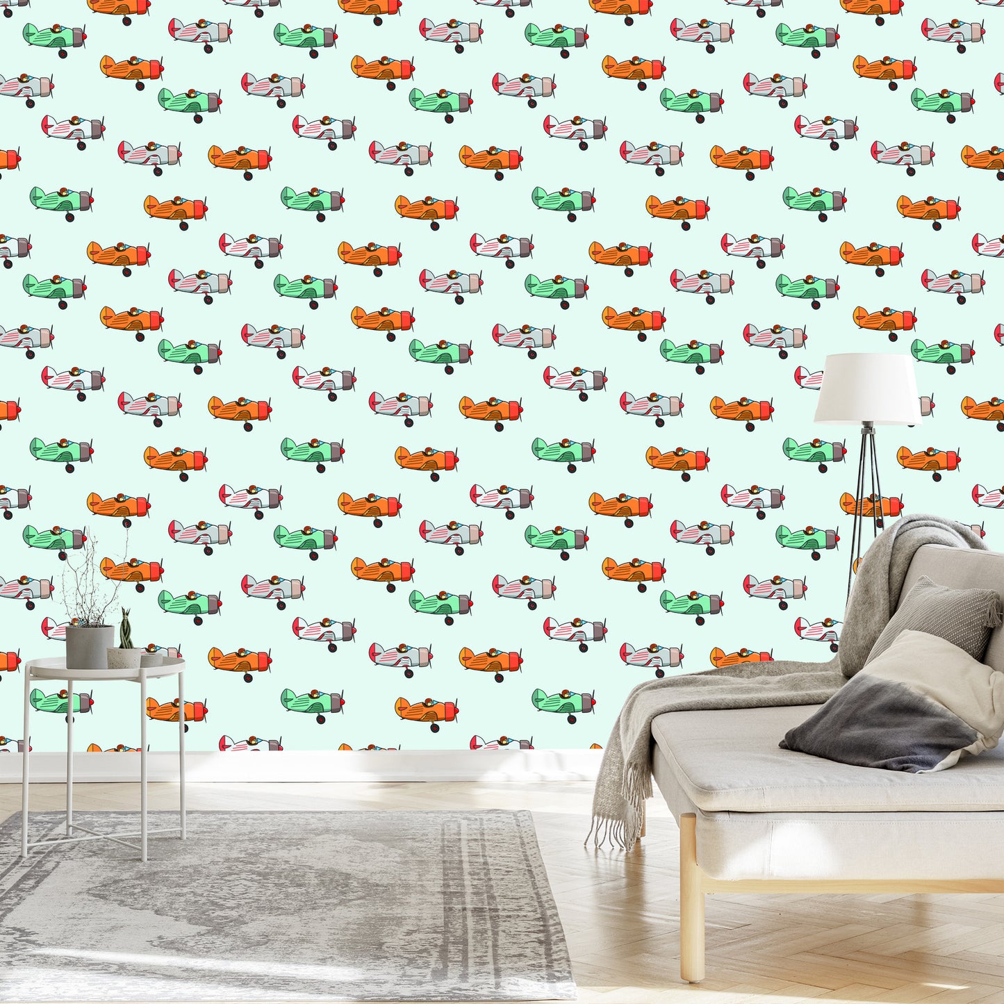 Wallpaper Fairy-Tale Vintage Airplanes