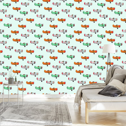 Wallpaper Fairy-Tale Vintage Airplanes
