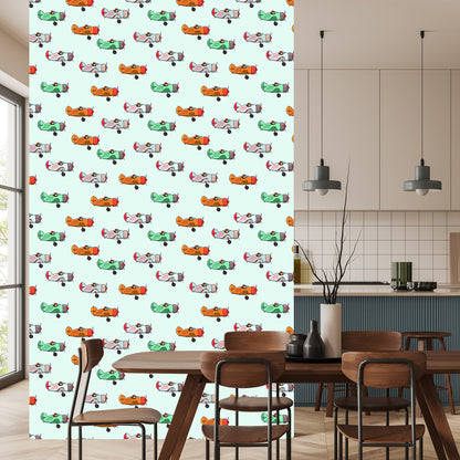 Wallpaper Fairy-Tale Vintage Airplanes