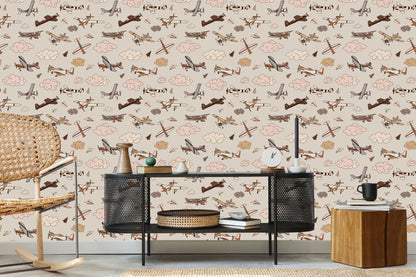 Wallpaper Vintage Airplanes