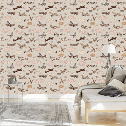 Wallpaper Vintage Airplanes
