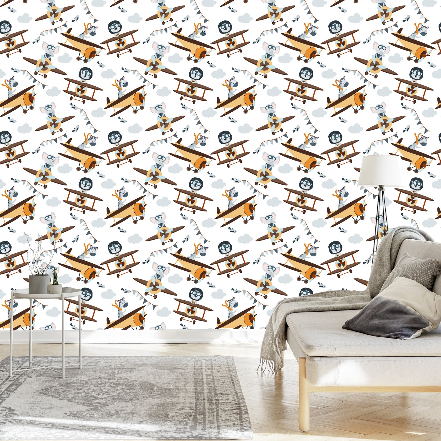Wallpaper Fairy-Tale Animals In Airplanes