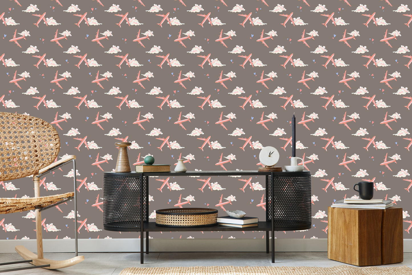 Wallpaper Pink Planes