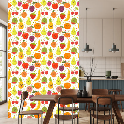 Wallpaper For Children - Happy Sweet Fruits