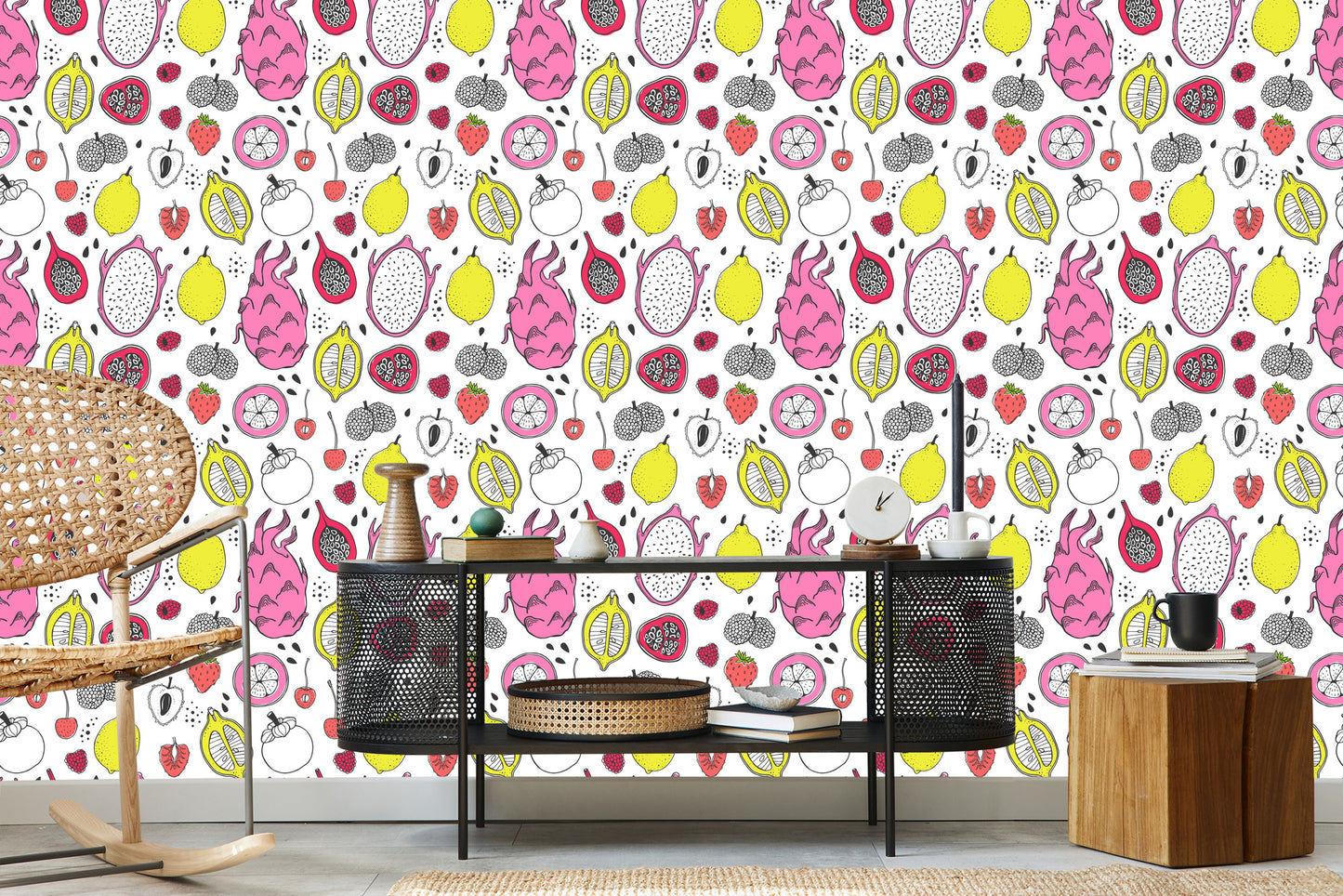 Wallpaper For The Kitchen - Exotic Fruits