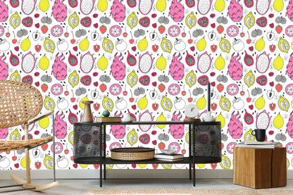 Wallpaper For The Kitchen - Exotic Fruits