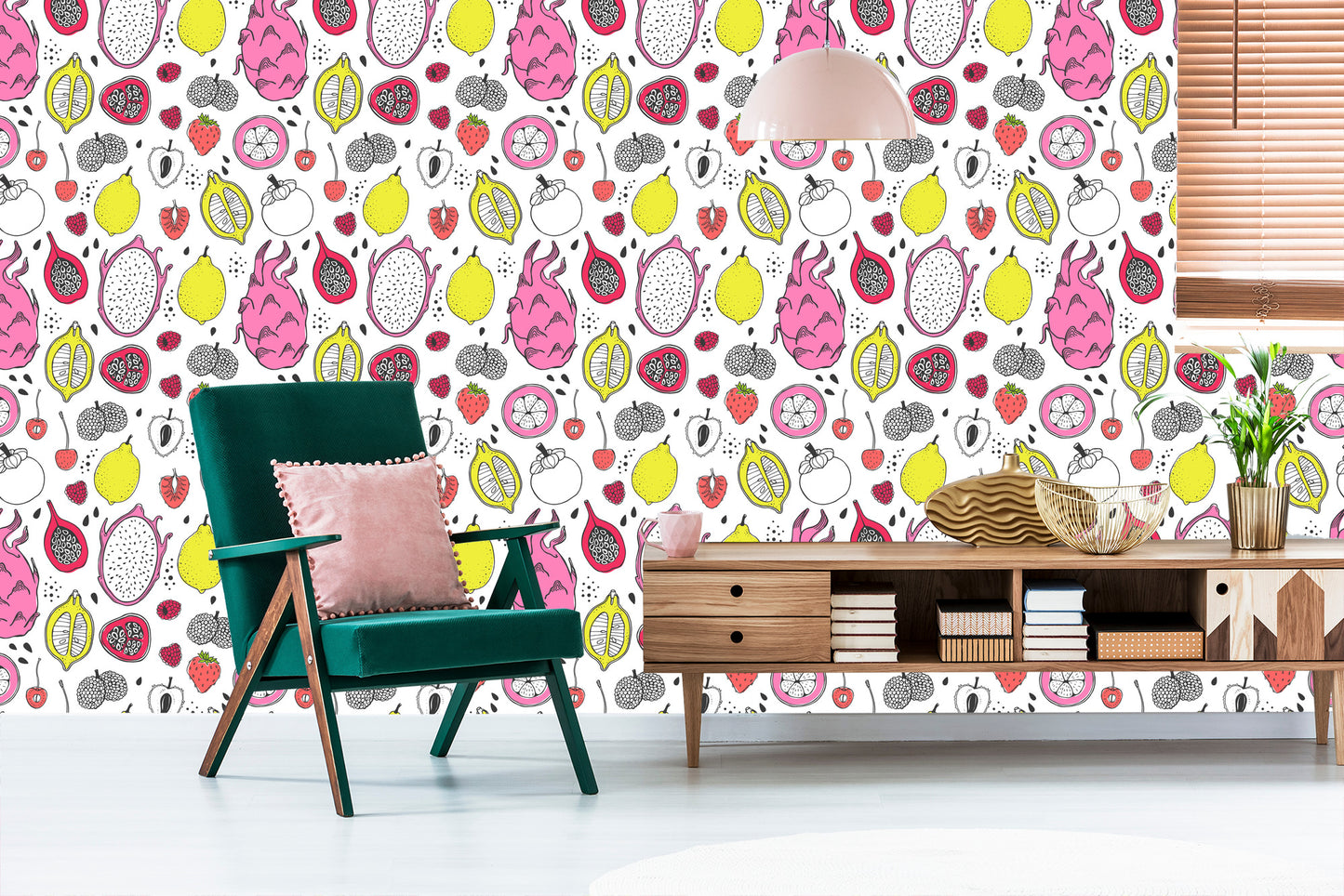 Wallpaper For The Kitchen - Exotic Fruits