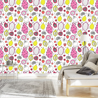 Wallpaper For The Kitchen - Exotic Fruits