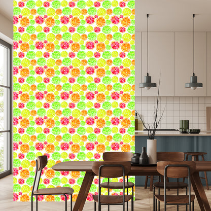 Wallpaper For The Dining Room. Lemon, Orange, Lime