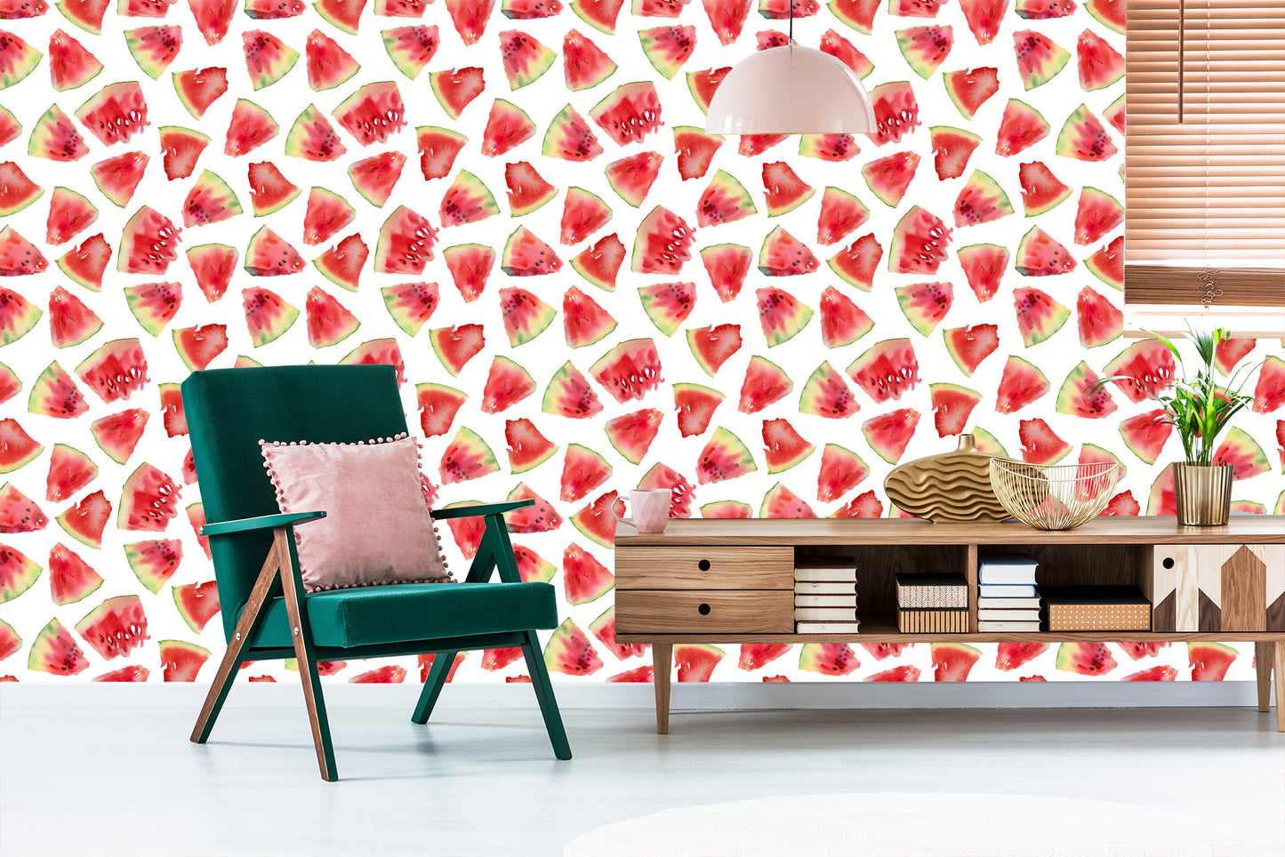 Wallpaper Watermelons For The Dining Room Kitchen
