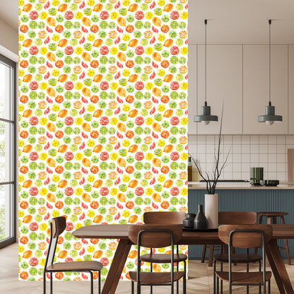 Wallpaper Lemons. Limes. Oranges. Kitchen