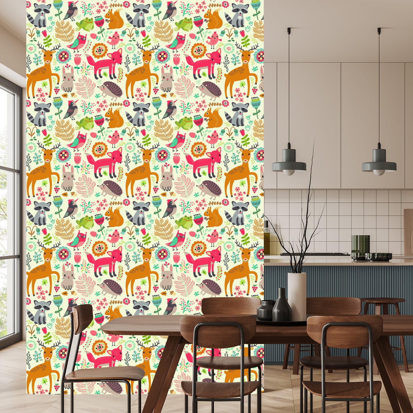 Wallpaper For Children - Happy Forest Animals
