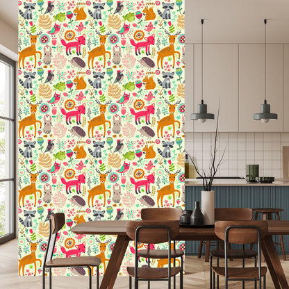 Wallpaper For Children - Happy Forest Animals