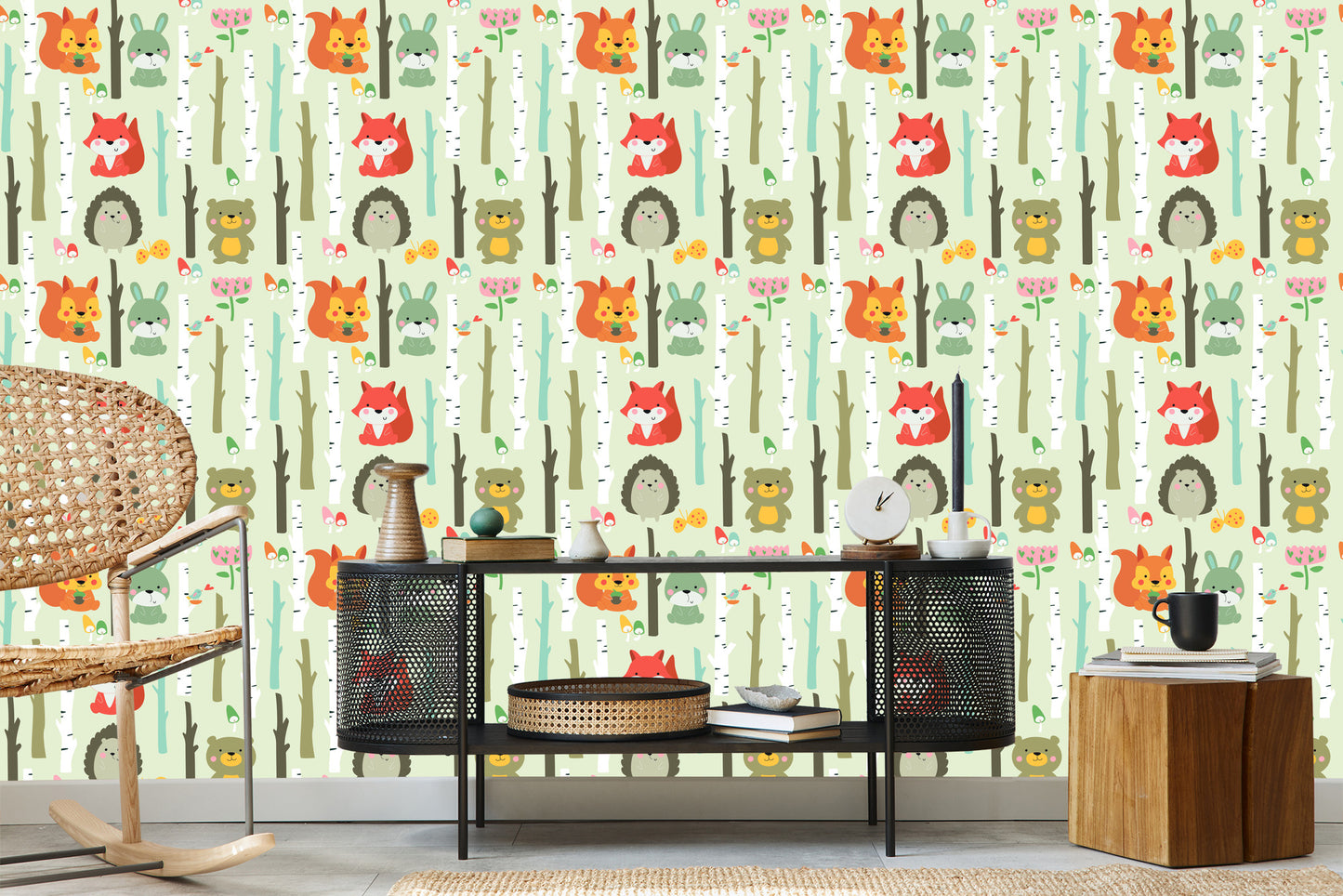 Wallpaper For Children - Cute Forest Animals