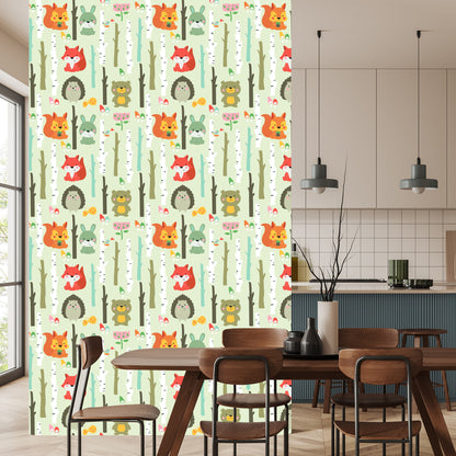 Wallpaper For Children - Cute Forest Animals