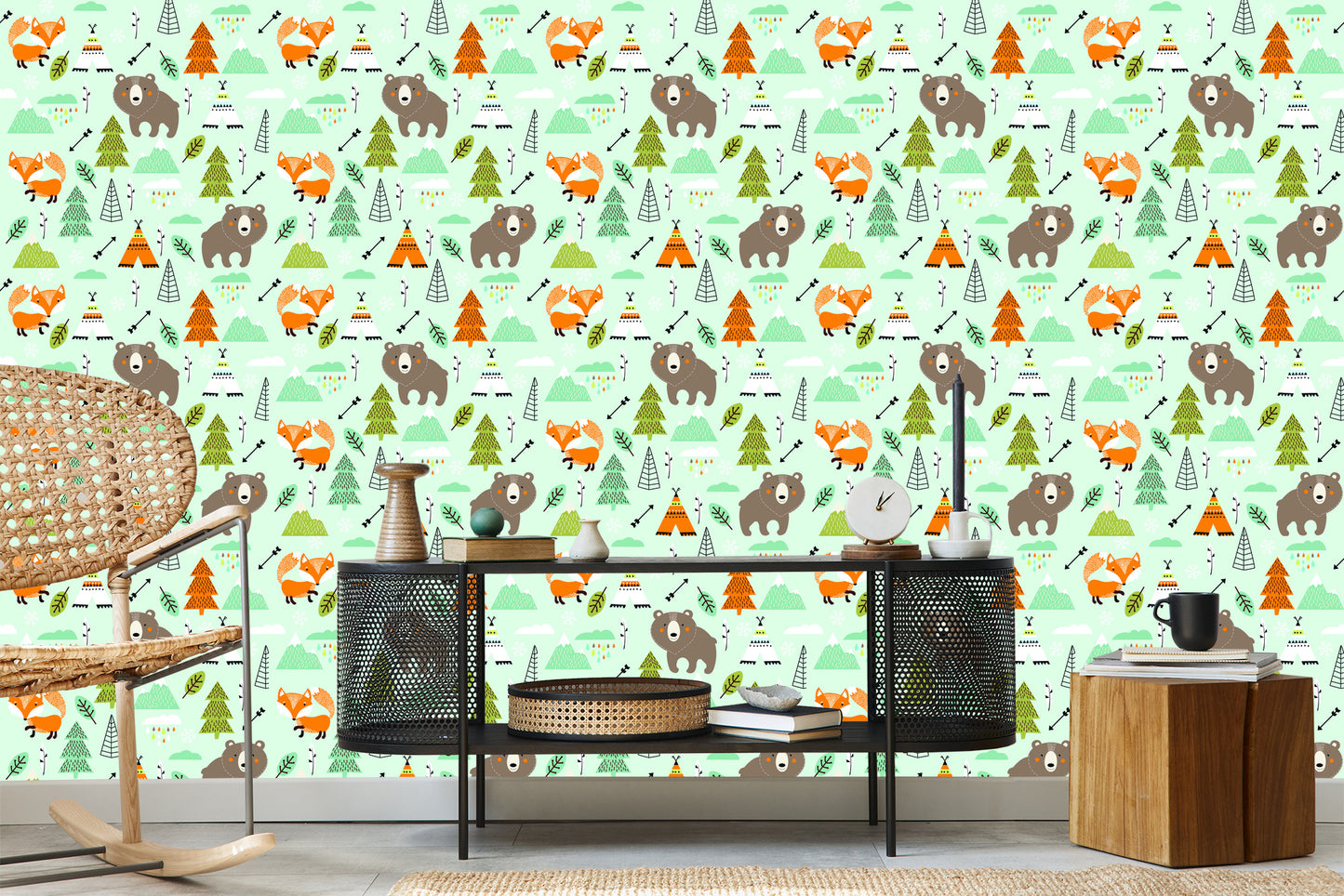 Wallpaper For Children - Wonderful Forest Animals