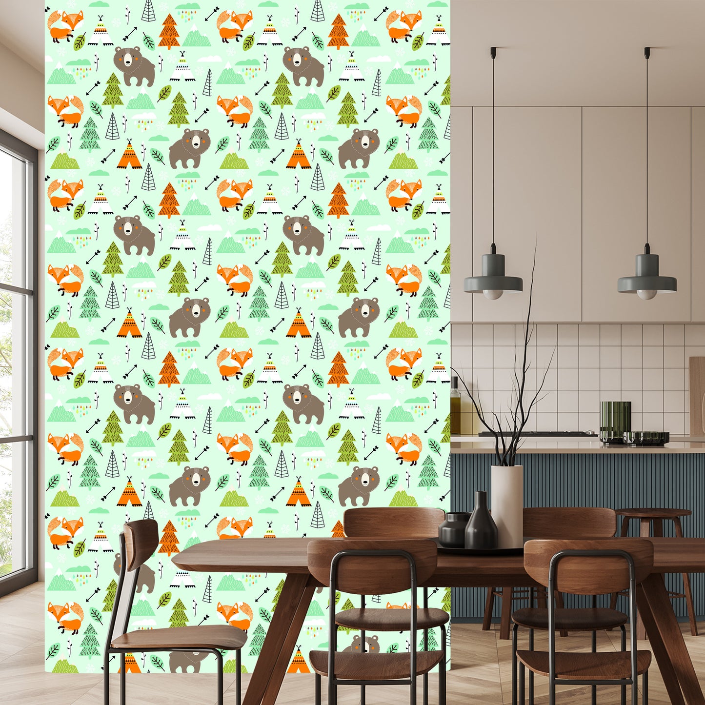 Wallpaper For Children - Wonderful Forest Animals