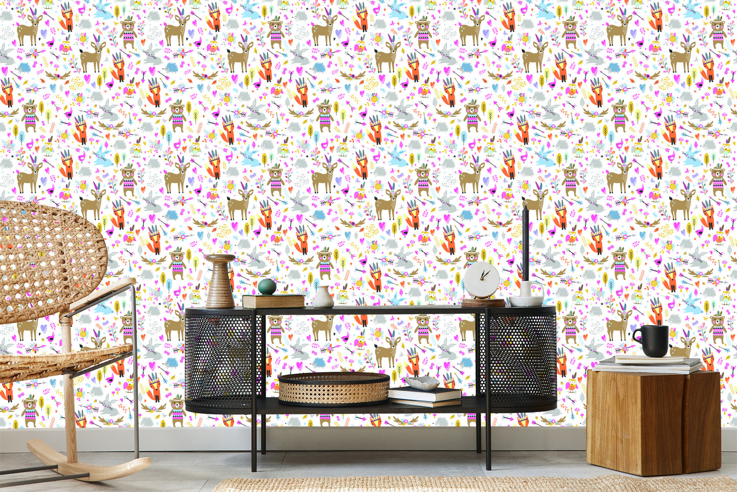 Wallpaper For Children - Forest Animals Fun