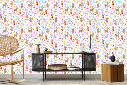 Wallpaper For Children - Forest Animals Fun
