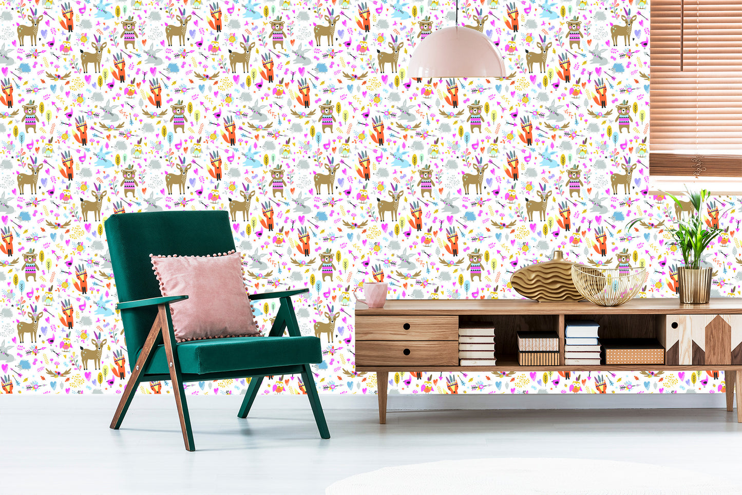 Wallpaper For Children - Forest Animals Fun