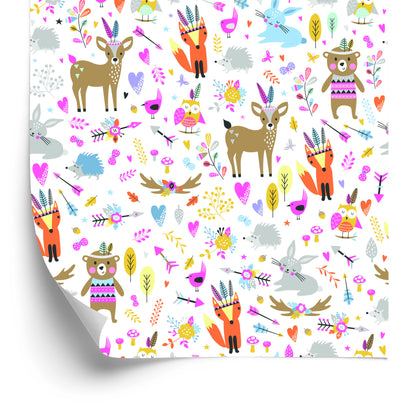 Wallpaper For Children - Forest Animals Fun