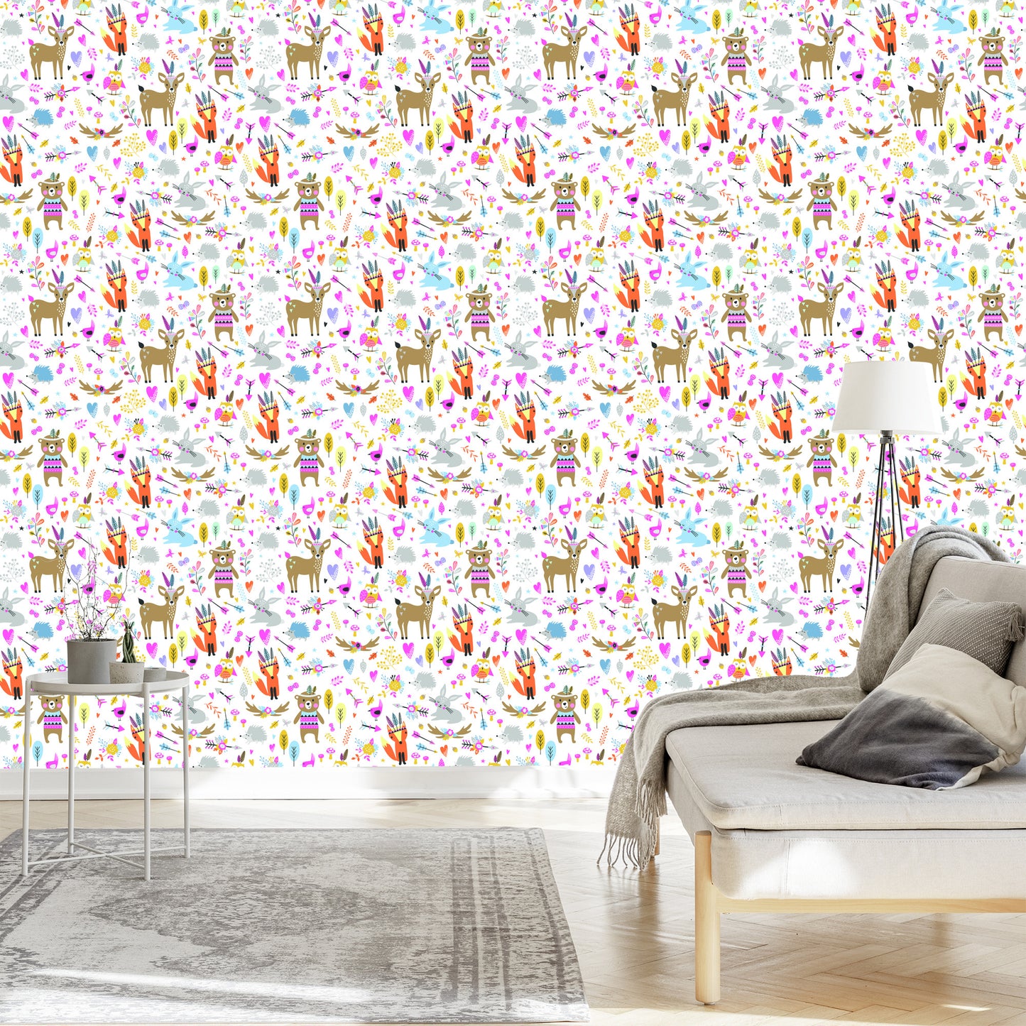 Wallpaper For Children - Forest Animals Fun