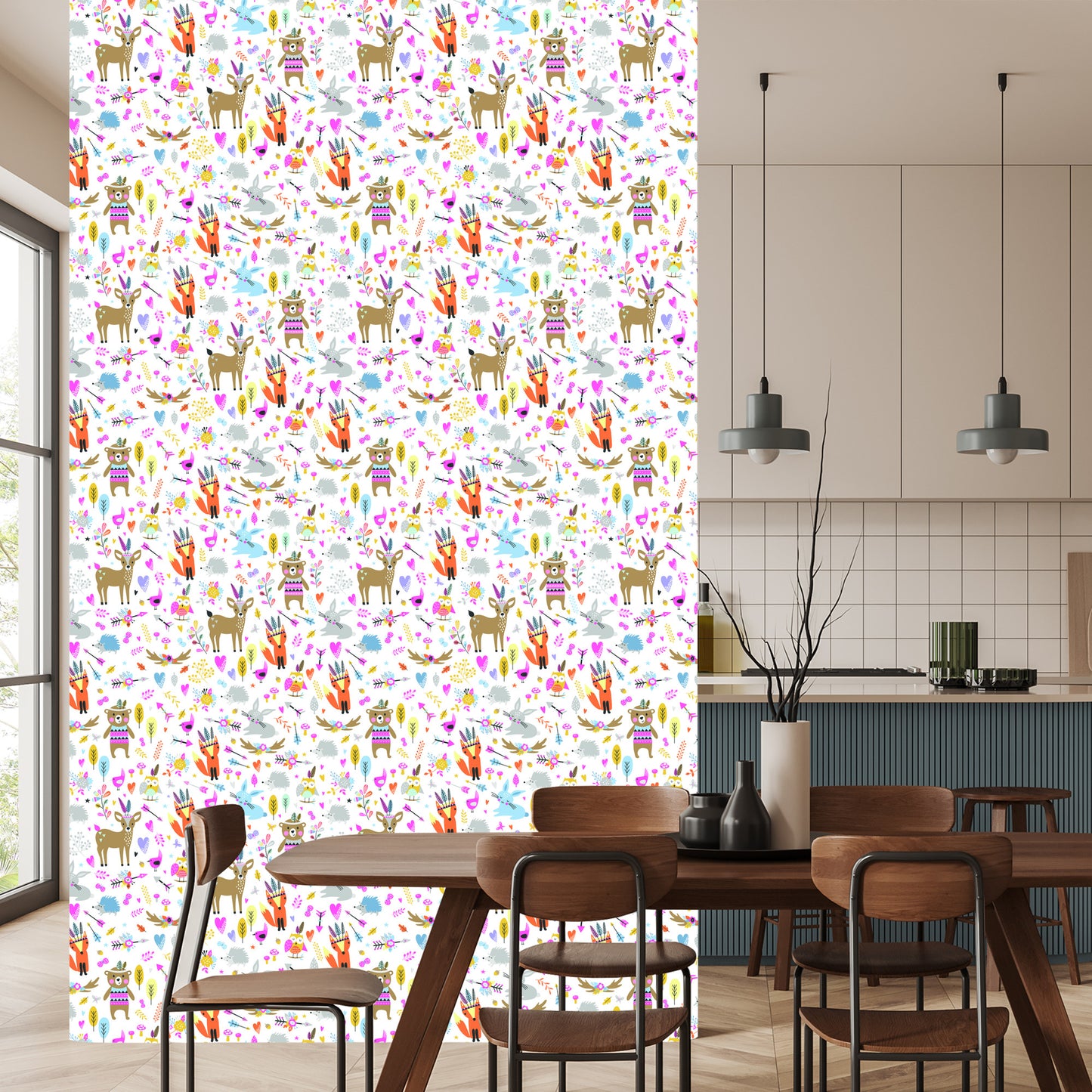Wallpaper For Children - Forest Animals Fun