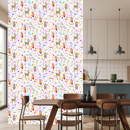 Wallpaper For Children - Forest Animals Fun