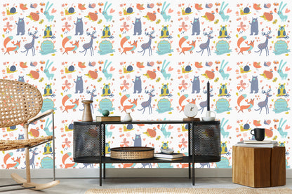 Wallpaper For Children - Adorable Forest Animals