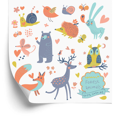 Wallpaper For Children - Adorable Forest Animals