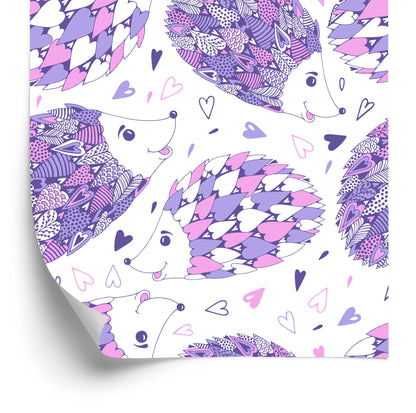 Wallpaper For Children Colorful Forest Animals Of The Heart