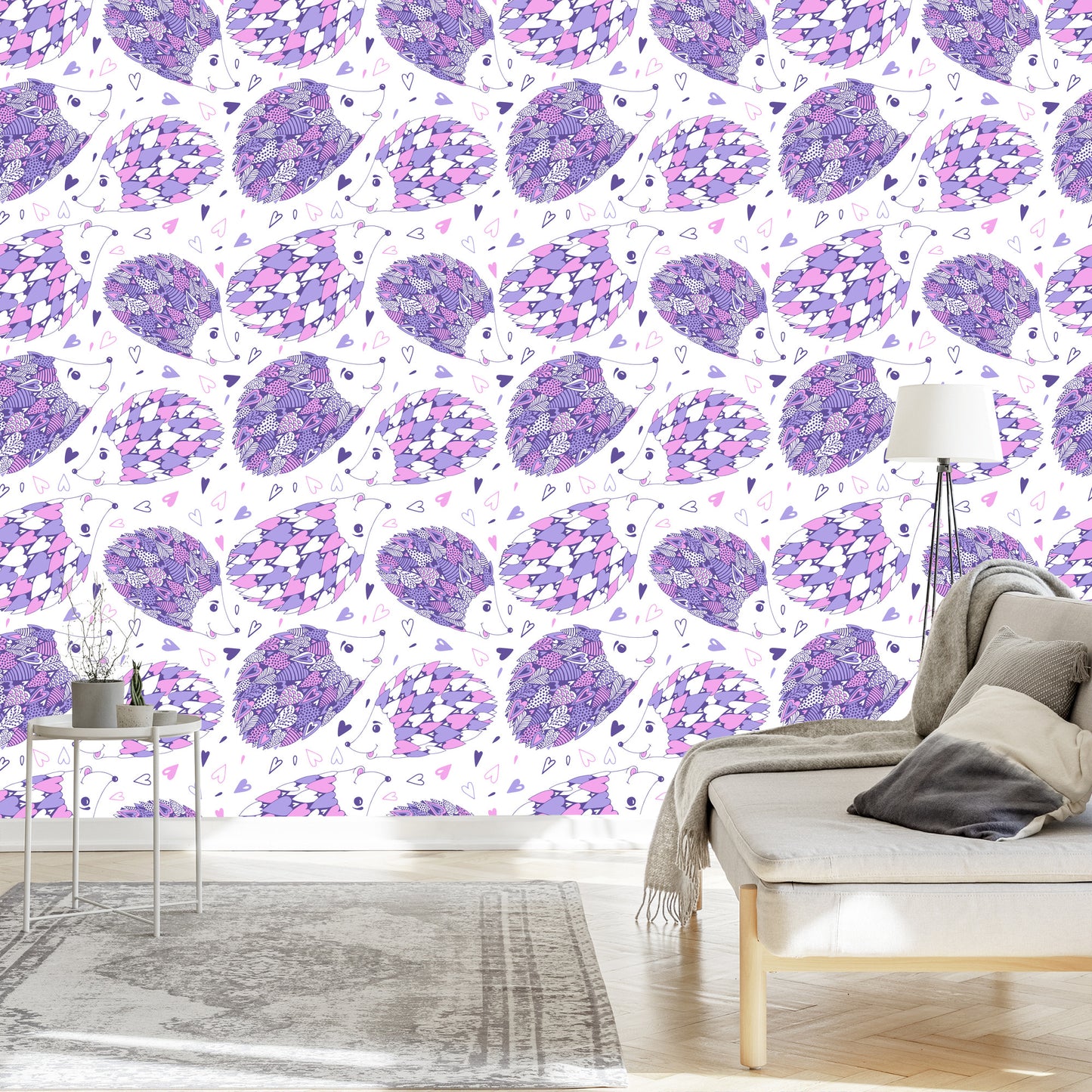 Wallpaper For Children Colorful Forest Animals Of The Heart