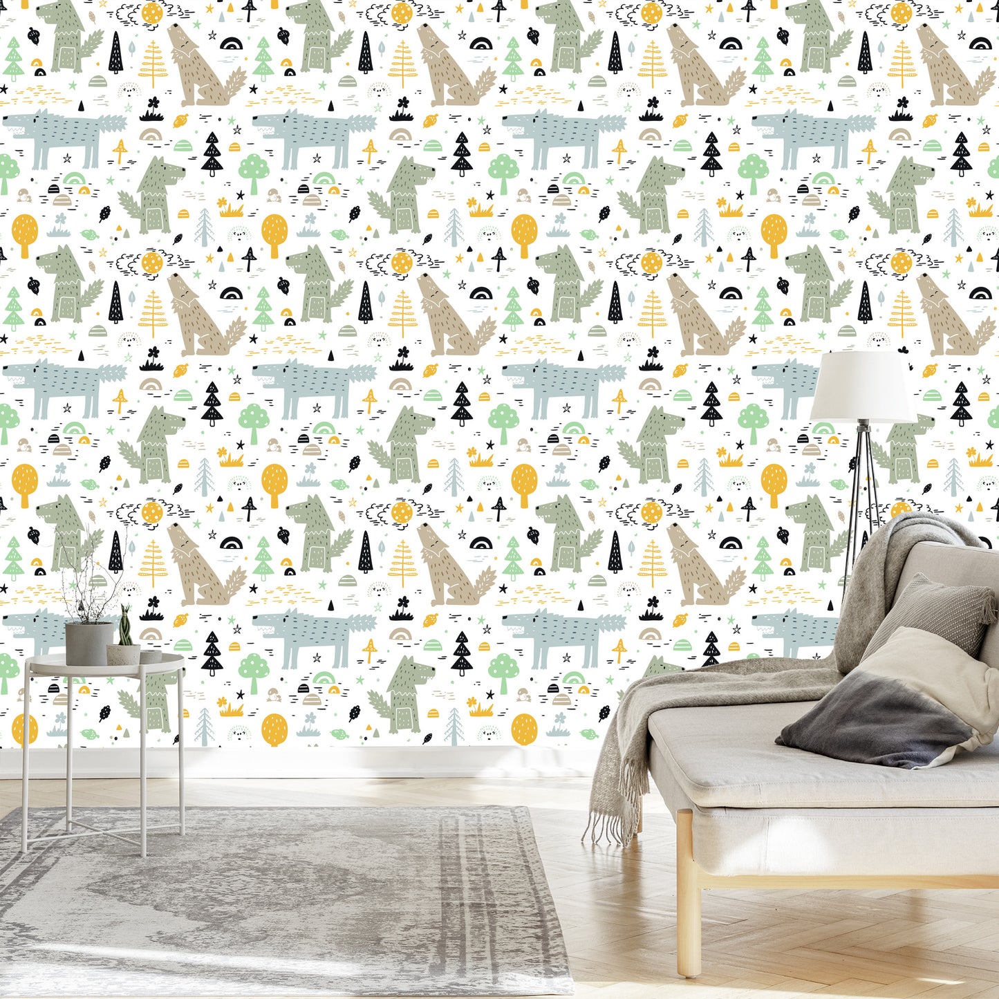 Wallpaper Animals In The Forest