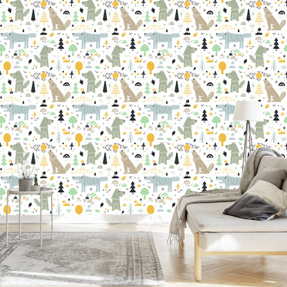 Wallpaper Animals In The Forest