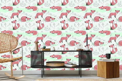 Wallpaper Foxes In The Glade