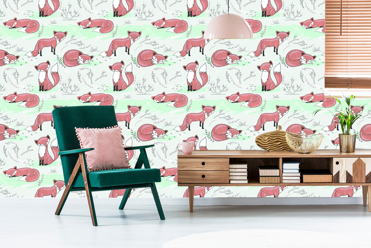 Wallpaper Foxes In The Glade