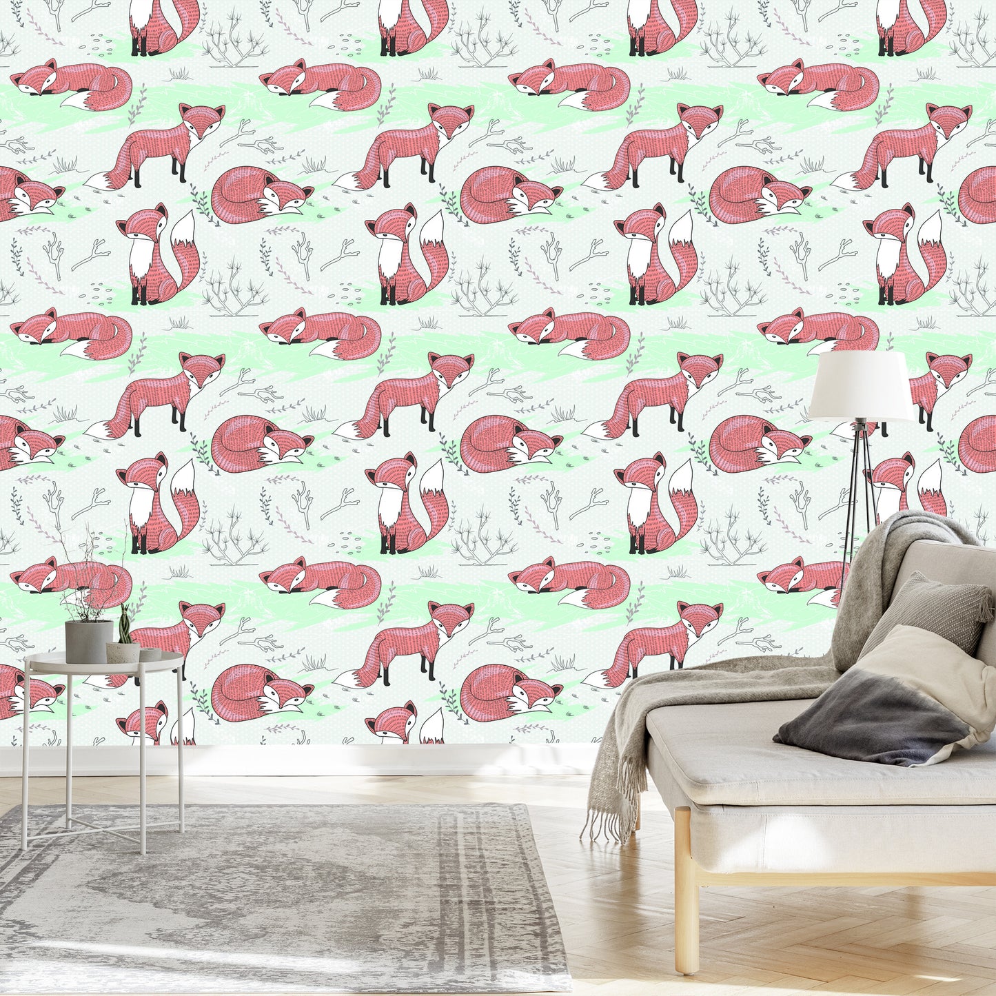 Wallpaper Foxes In The Glade