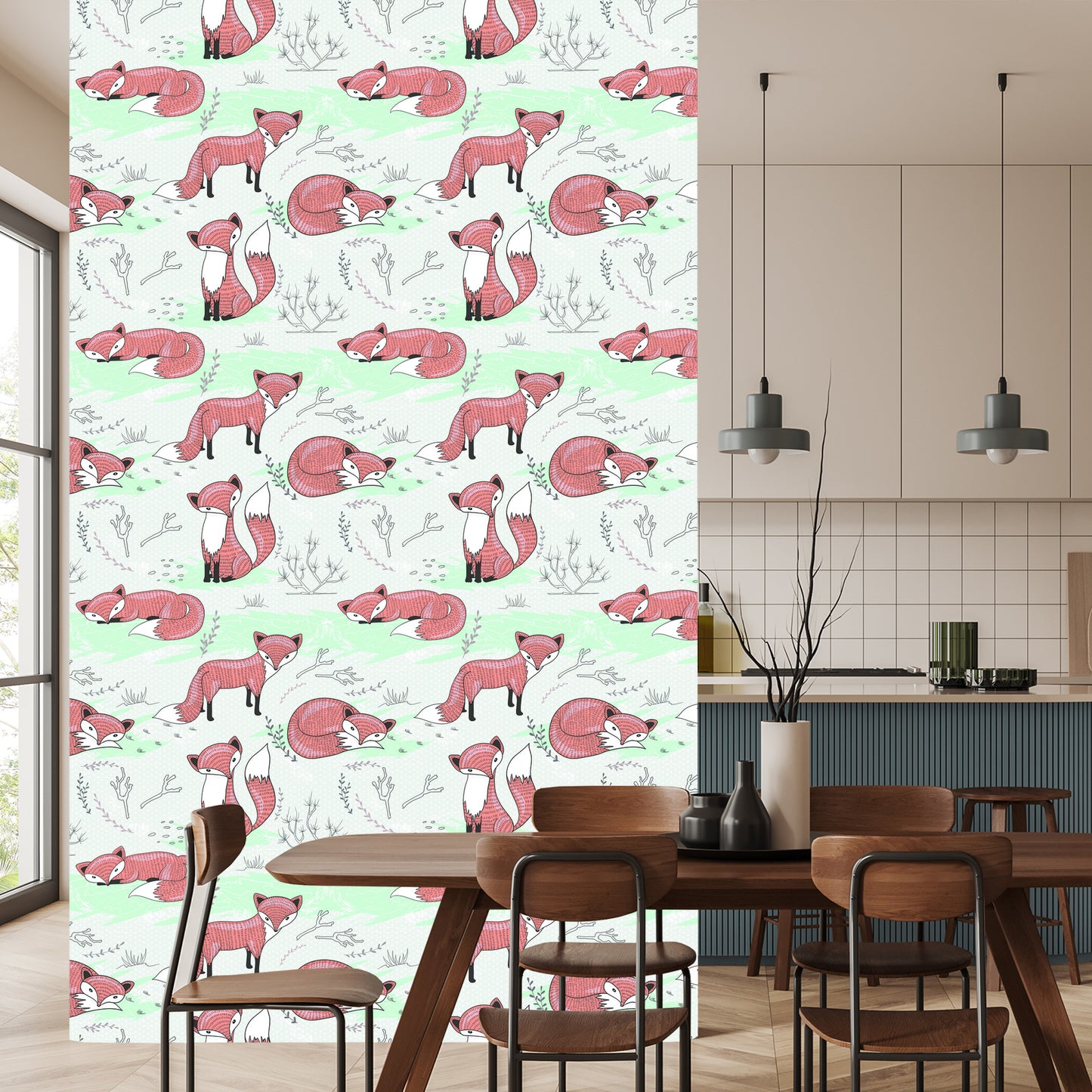 Wallpaper Foxes In The Glade