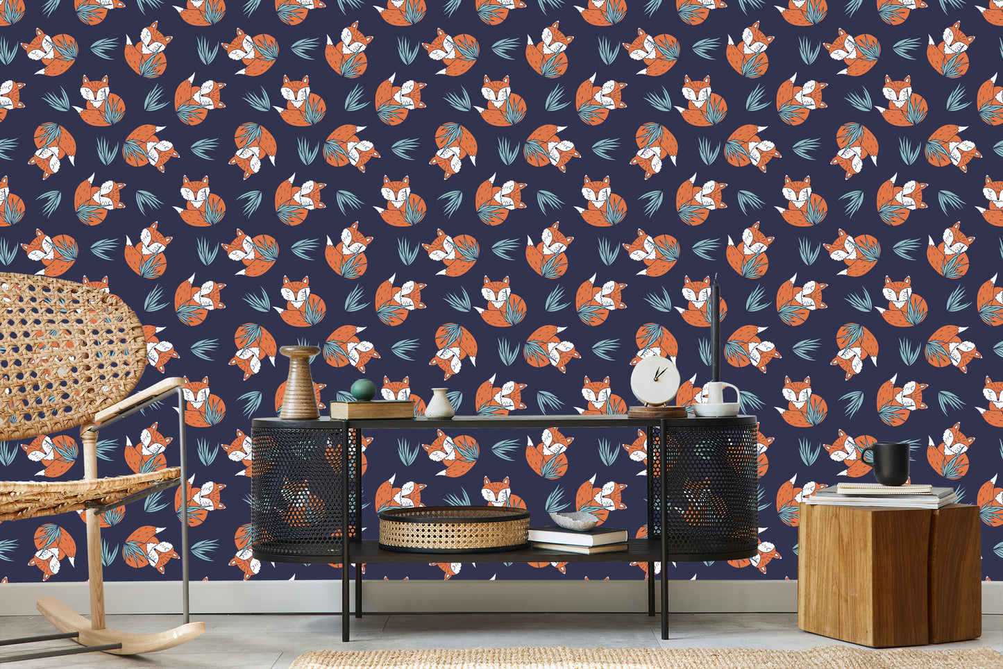 Wallpaper Sleeping Foxes By W.