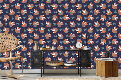 Wallpaper Sleeping Foxes By W.