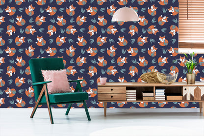 Wallpaper Sleeping Foxes By W.