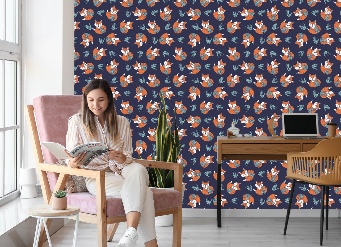 Wallpaper Sleeping Foxes By W.