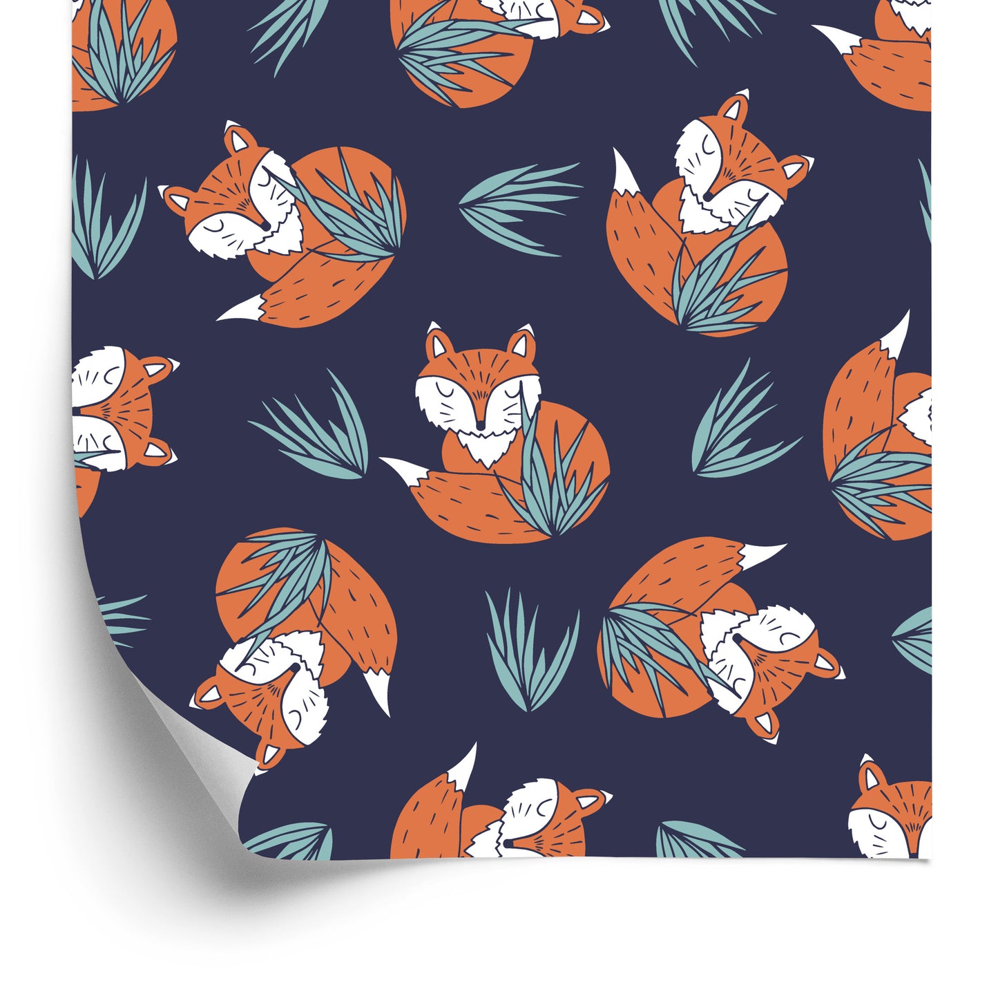 Wallpaper Sleeping Foxes By W.
