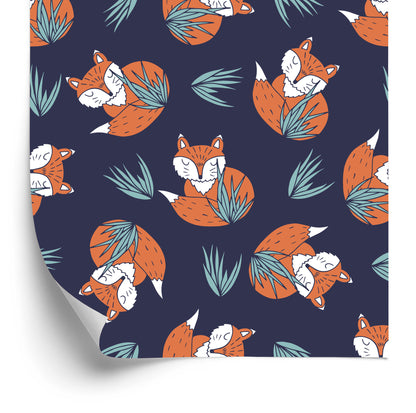 Wallpaper Sleeping Foxes By W.