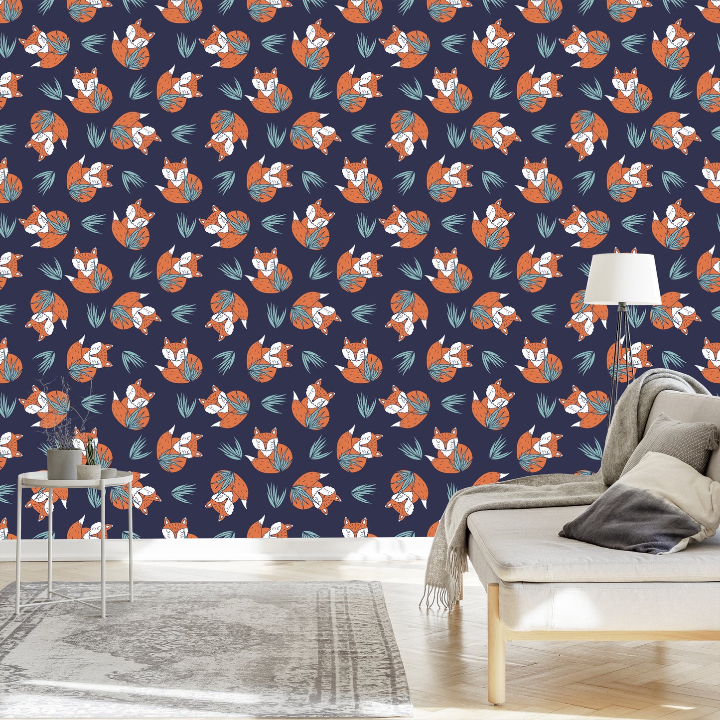 Wallpaper Sleeping Foxes By W.