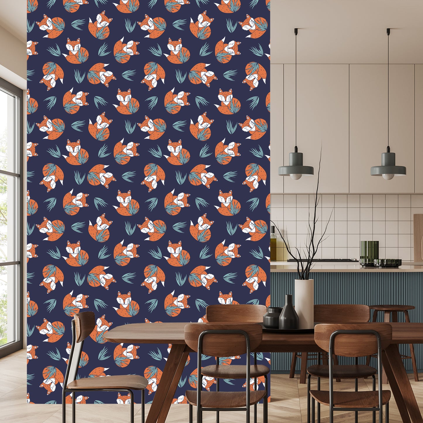 Wallpaper Sleeping Foxes By W.