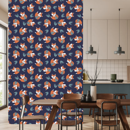 Wallpaper Sleeping Foxes By W.