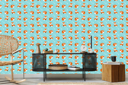 Wallpaper Sleeping Foxes In The Forest