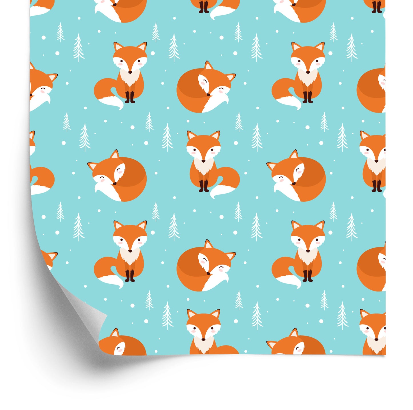 Wallpaper Sleeping Foxes In The Forest